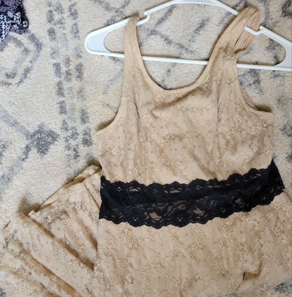 Nude Lace Party Dress